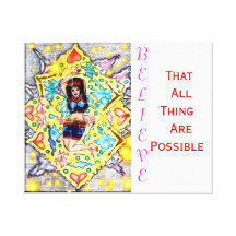 GothicChicz believe Wrapped Canvas Gallery Wrap Canvas