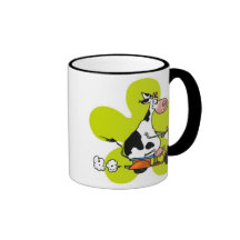 gotta scoot green flower mug