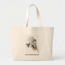 Gould - Ruby-Throated Hummingbird Tote Bags