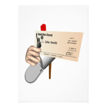 Government Check Personalized Announcements