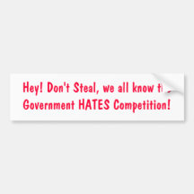 Government Competition Bumper Stickers