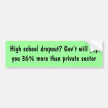 Government pays dropouts bumper stickers