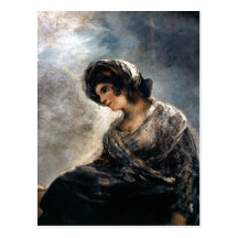 Goya, The Milkmaid of Bordeaux 182527 Oil on canva Postcard