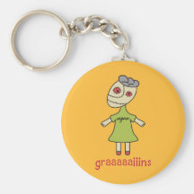 Graaaaaiins Vegan Zombie Keychain