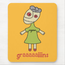 Graaaaaiins Vegan Zombie Mousemat