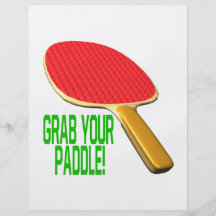Grab Your Paddle Personalized Flyer