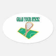 Grab Your Stick Oval Sticker