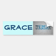 Grace arabic bumper sticker