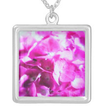✿Graceful Hydrangea Lovely Silver Necklace✿☼♪