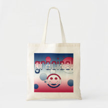 Gracias! America Flag Colours Pop Art Tote Bags