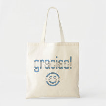 Gracias! Argentina Flag Colours Tote Bag