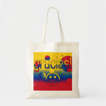 Gracias! Colombia Flag Colours Pop Art Bags