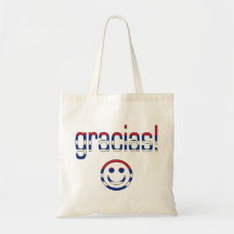 Gracias! Cuba Flag Colours Canvas Bags
