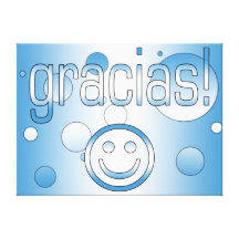 Gracias! Guatemala Flag Colours Pop Art Canvas Prints