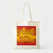 Gracias! Spain Flag Colours Pop Art Tote Bag