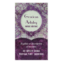 Gracious Damask Business Cards