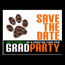 Grad Party Save the Date postcards