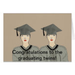 Graduating twins Card