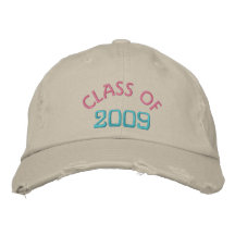 Graduation 2009 embroidered hats