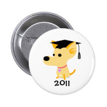Graduation 2011 Dog Button