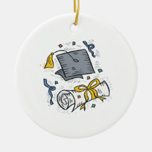 Graduation 3 christmas tree ornaments