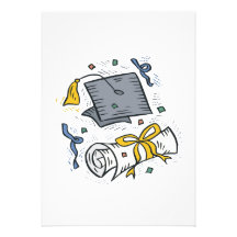 Graduation 3 custom invitations