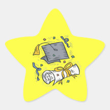 Graduation 3 star sticker