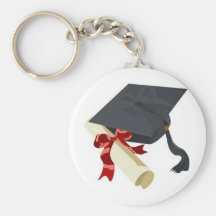 Graduation Cap & Diploma Key Chain