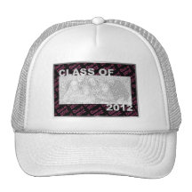Graduation - Class Of 2012 - Pink and Black Mesh Hats