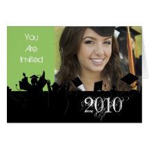Graduation Invitation Change Colour and Year Greeting Card