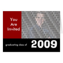 Graduation Invitation Class of 2009 Card