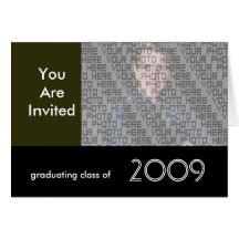 Graduation Invitation Class of 2009 Greeting Card