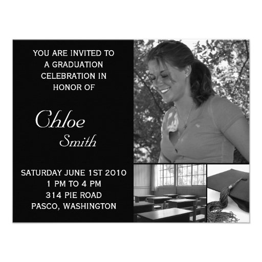 Graduation Invitations Cheap Customisable Photo