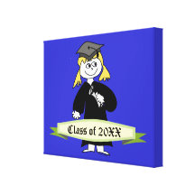 Graduation Personalized Class of Stretched Canvas Print