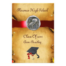 GRADUATION PHOTO TEMPLATE SILVER OWL INVITATIONS