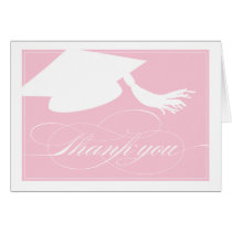 Graduation Thank You Card  |  Pink cards