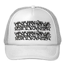 Graffiti Alaphabet Hat