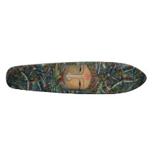 Graffiti Buddha Skateboard Design by ValAries