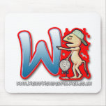 Graffiti Letter W mouse mat