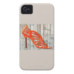 Graffiti Orange Cage Stilettos iPhone 4 Case-Mate Case