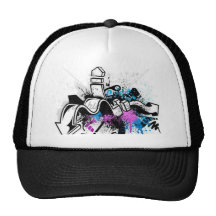 graffiti trucker hat