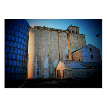 Grain Elevators Profile Card Business Cards