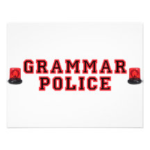 Grammar Police Custom Announcement