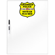 Grammar Police Dry Erase Board