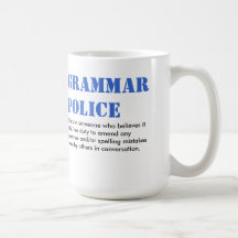 Grammar Police Mugs