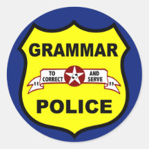 Grammar Police Sticker