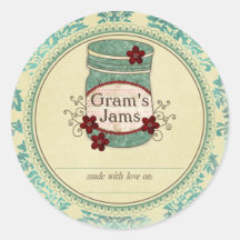 Gram's Jams Preserves Stickers