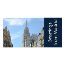 Gran Via Street, Madrid Photo Card