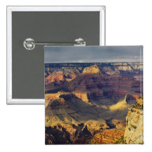 Grand Canyon from the south rim at sunset, Pinback Button