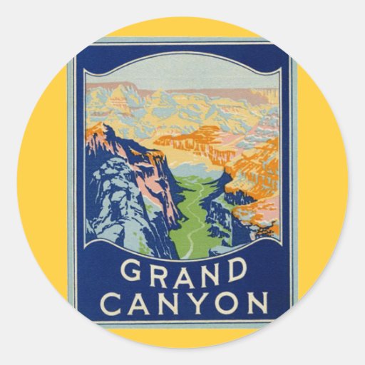 Grand Canyon Round Stickers